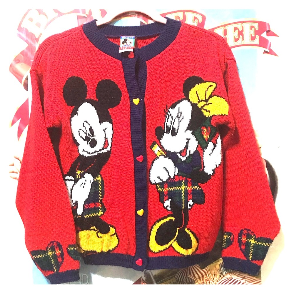 Vintage Mickey Minnie Disney Sweater 10 /12 / XS